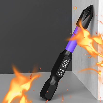 D1 Anti-Slip and Shock-Proof Bits Screwdriver Bits,High Hardness Strong Magnetic 25/50/65/70/90/150Mm PH2 Screwdriver Set