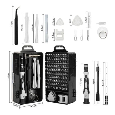 115 in 1 Multifunctional Precision Magnetic Screwdriver Set Computer PC Mobile Phone Equipment Repair Screwdrive Kit Hand Tools