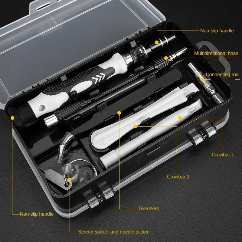 115 in 1 Multifunctional Precision Magnetic Screwdriver Set Computer PC Mobile Phone Equipment Repair Screwdrive Kit Hand Tools