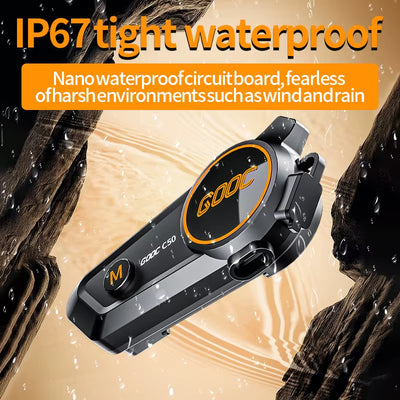 1/2X Music Interphone Bluetooth 5.3 Motorcycle Helmet Intercom Headset Waterproof 300M Intercomunicador Speaker Earphone