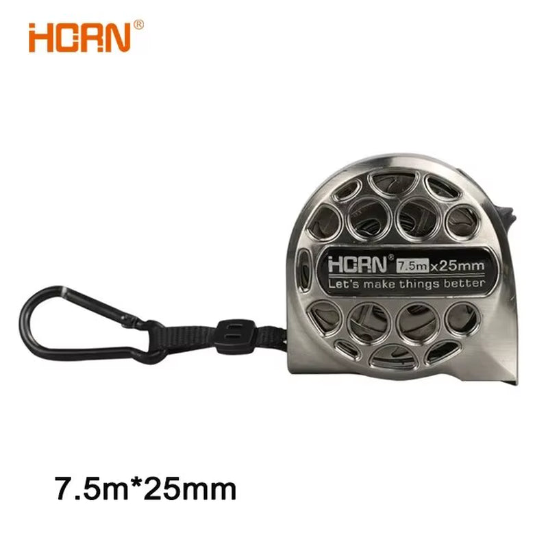 3/5/7.5M Metric Tape Measure Stainless Steel Anti-Corrosion Retractable Metric Ruler Hollow Design Woodworking Measuring Tool
