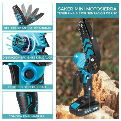 Mini Motosierras, Motosierras Portátiles, Aserradoras Pequeñas Inalámbricas, Aserradoras Para Patios Y Jardines