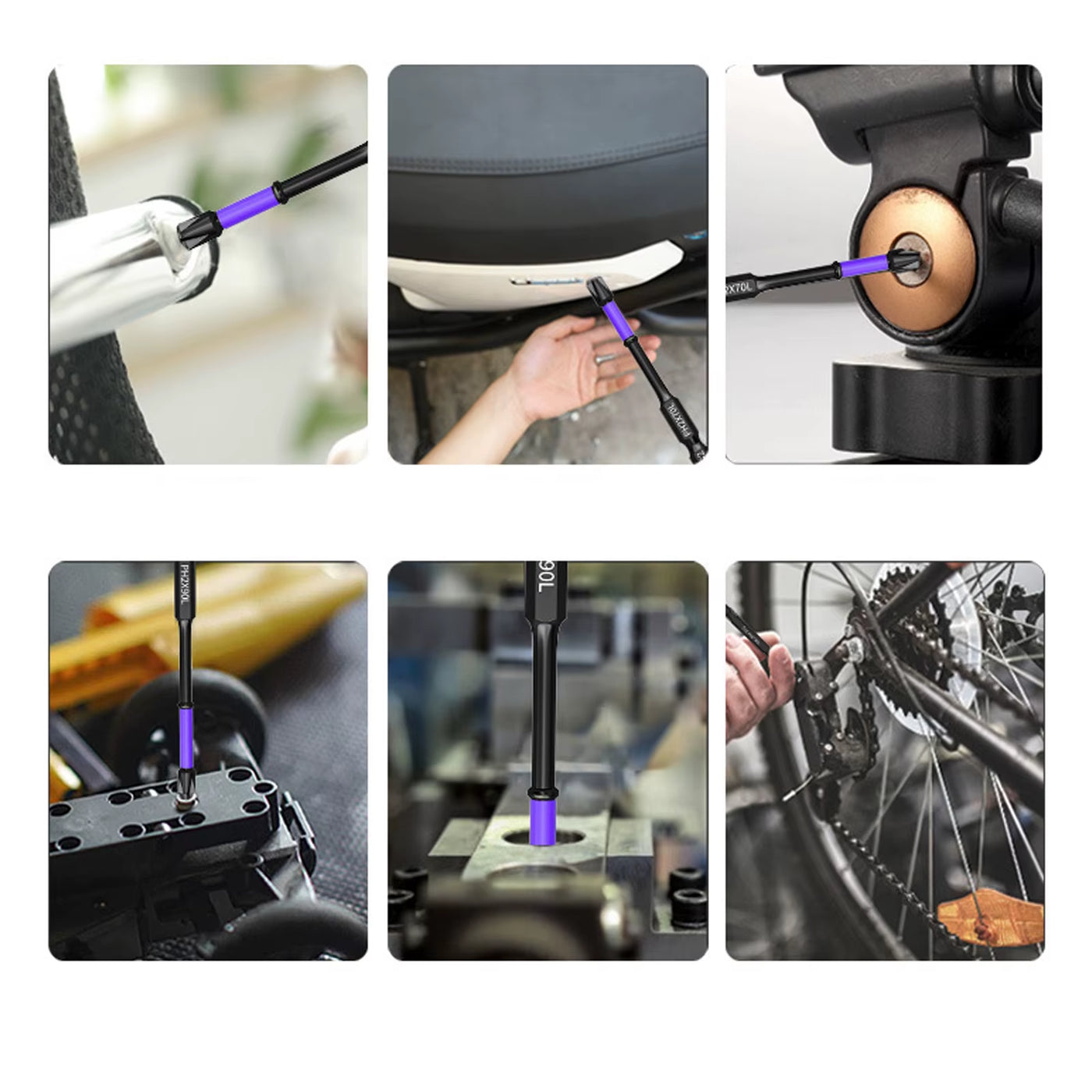 D1 Anti-Slip and Shock-Proof Bits Screwdriver Bits,High Hardness Strong Magnetic 25/50/65/70/90/150Mm PH2 Screwdriver Set