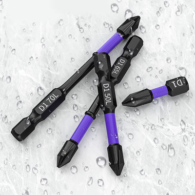 D1 Anti-Slip and Shock-Proof Bits Screwdriver Bits,High Hardness Strong Magnetic 25/50/65/70/90/150Mm PH2 Screwdriver Set