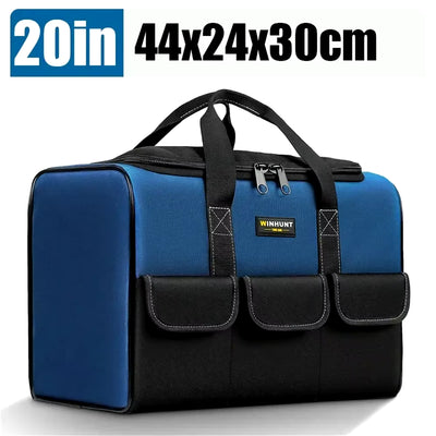 New Tool Bag with 30% More Capacity Waterproof Multi Pockets Tool Organizer Tool Pouch for Electrician Tools