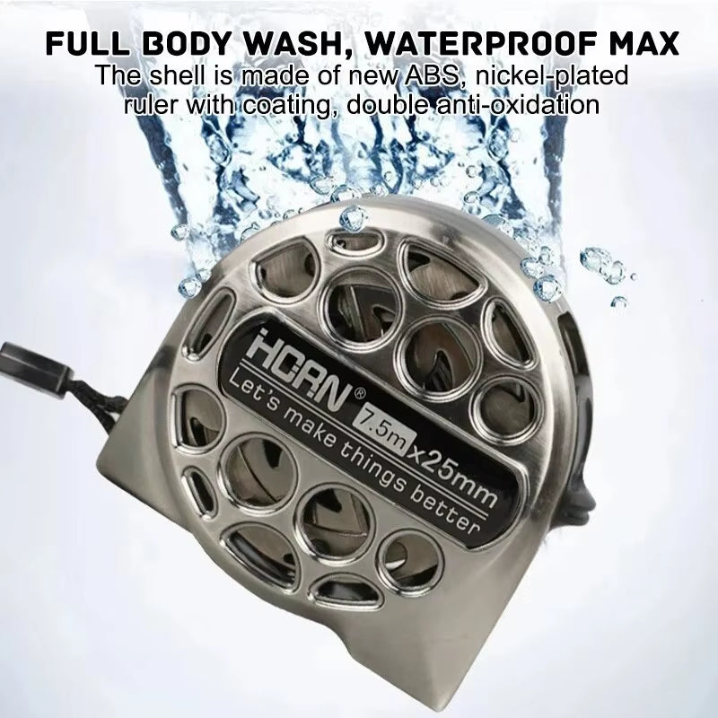 3/5/7.5M Metric Tape Measure Stainless Steel Anti-Corrosion Retractable Metric Ruler Hollow Design Woodworking Measuring Tool