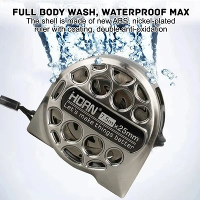 3/5/7.5M Metric Tape Measure Stainless Steel Anti-Corrosion Retractable Metric Ruler Hollow Design Woodworking Measuring Tool